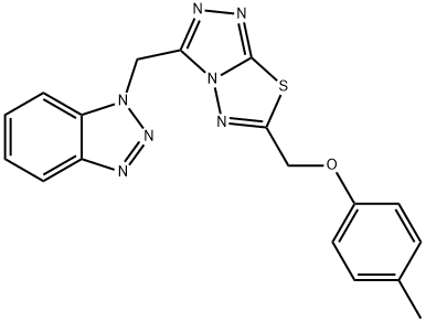 825604-57-7 [3-(1H-1,2,3-benzotriazol-1-ylmethyl)[1,2,4]triazolo[3,4-b][1,3,4]thiadiazol-6-yl]methyl 4-methylphenyl ether