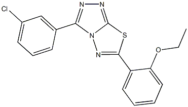 825604-73-7 2-[3-(3-chlorophenyl)[1,2,4]triazolo[3,4-b][1,3,4]thiadiazol-6-yl]phenyl ethyl ether
