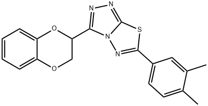 825605-43-4 3-(2,3-dihydro-1,4-benzodioxin-2-yl)-6-(3,4-dimethylphenyl)[1,2,4]triazolo[3,4-b][1,3,4]thiadiazole