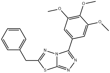 6-benzyl-3-(3,4,5-trimethoxyphenyl)[1,2,4]triazolo[3,4-b][1,3,4]thiadiazole Structure