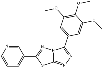 6-(3-pyridinyl)-3-(3,4,5-trimethoxyphenyl)[1,2,4]triazolo[3,4-b][1,3,4]thiadiazole Structure