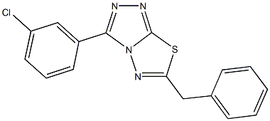 6-benzyl-3-(3-chlorophenyl)[1,2,4]triazolo[3,4-b][1,3,4]thiadiazole|