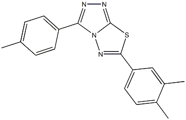 825606-26-6 6-(3,4-dimethylphenyl)-3-(4-methylphenyl)[1,2,4]triazolo[3,4-b][1,3,4]thiadiazole