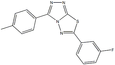 6-(3-fluorophenyl)-3-(4-methylphenyl)[1,2,4]triazolo[3,4-b][1,3,4]thiadiazole Structure