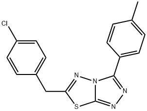 6-(4-chlorobenzyl)-3-(4-methylphenyl)[1,2,4]triazolo[3,4-b][1,3,4]thiadiazole Structure