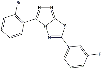 825606-45-9 3-(2-bromophenyl)-6-(3-fluorophenyl)[1,2,4]triazolo[3,4-b][1,3,4]thiadiazole