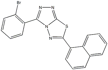 825606-66-4 3-(2-bromophenyl)-6-(1-naphthyl)[1,2,4]triazolo[3,4-b][1,3,4]thiadiazole