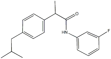 N-(3-fluorophenyl)-2-(4-isobutylphenyl)propanamide,825606-80-2,结构式
