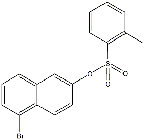 5-bromo-2-naphthyl 2-methylbenzenesulfonate Structure