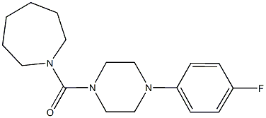 1-{[4-(4-fluorophenyl)-1-piperazinyl]carbonyl}azepane,825607-24-7,结构式