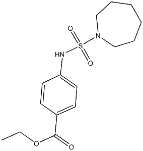 ethyl 4-[(1-azepanylsulfonyl)amino]benzoate 结构式