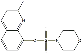 2-methyl-8-quinolinyl 4-morpholinesulfonate 化学構造式