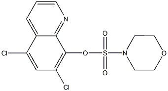 5,7-dichloro-8-quinolinyl 4-morpholinesulfonate Structure