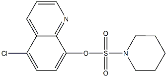 5-chloro-8-quinolinyl 1-piperidinesulfonate Struktur