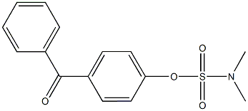 4-benzoylphenyl dimethylsulfamate Structure