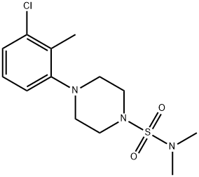 4-(3-chloro-2-methylphenyl)-N,N-dimethyl-1-piperazinesulfonamide,825607-66-7,结构式