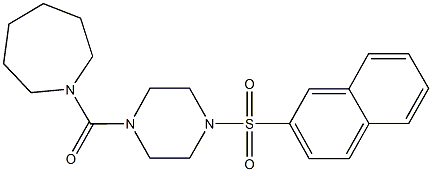 1-{[4-(2-naphthylsulfonyl)-1-piperazinyl]carbonyl}azepane Structure