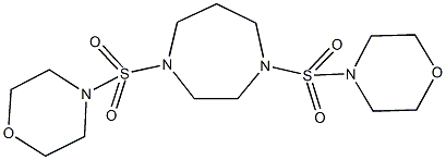 1,4-bis(4-morpholinylsulfonyl)-1,4-diazepane Structure