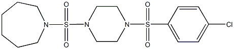 825607-90-7 1-({4-[(4-chlorophenyl)sulfonyl]-1-piperazinyl}sulfonyl)azepane