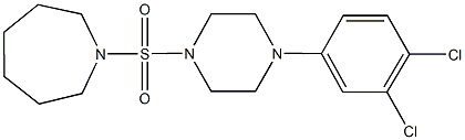 1-{[4-(3,4-dichlorophenyl)-1-piperazinyl]sulfonyl}azepane Struktur