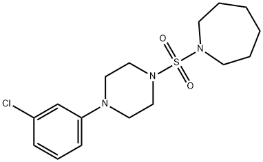 825608-07-9 1-{[4-(3-chlorophenyl)-1-piperazinyl]sulfonyl}azepane