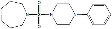 1-[(4-phenyl-1-piperazinyl)sulfonyl]azepane Structure