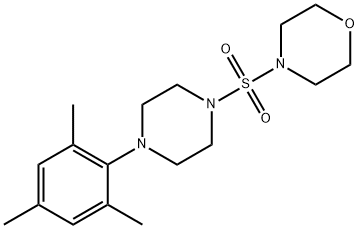4-[(4-mesityl-1-piperazinyl)sulfonyl]morpholine,825608-13-7,结构式
