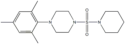 1-mesityl-4-(1-piperidinylsulfonyl)piperazine Structure