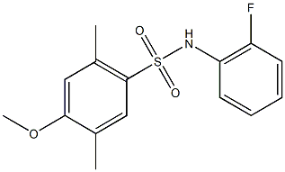 N-(2-fluorophenyl)-4-methoxy-2,5-dimethylbenzenesulfonamide|