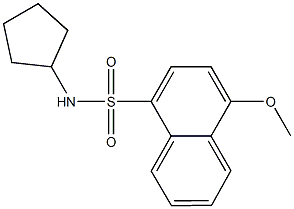 825608-73-9 N-cyclopentyl-4-methoxy-1-naphthalenesulfonamide