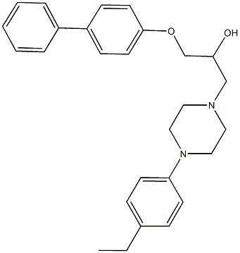 1-([1,1'-biphenyl]-4-yloxy)-3-[4-(4-ethylphenyl)-1-piperazinyl]-2-propanol|