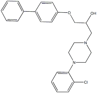 1-([1,1'-biphenyl]-4-yloxy)-3-[4-(2-chlorophenyl)-1-piperazinyl]-2-propanol|