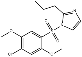 1-[(4-chloro-2,5-dimethoxyphenyl)sulfonyl]-2-propyl-1H-imidazole|