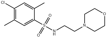 4-chloro-2,5-dimethyl-N-[2-(4-morpholinyl)ethyl]benzenesulfonamide,825609-10-7,结构式