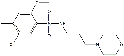 5-chloro-2-methoxy-4-methyl-N-[3-(4-morpholinyl)propyl]benzenesulfonamide|