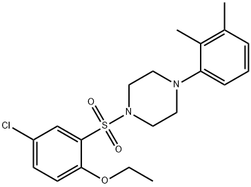 4-chloro-2-{[4-(2,3-dimethylphenyl)-1-piperazinyl]sulfonyl}phenyl ethyl ether,825609-27-6,结构式