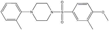 825609-31-2 1-[(4-methoxy-3-methylphenyl)sulfonyl]-4-(2-methylphenyl)piperazine