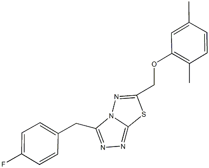 2,5-dimethylphenyl [3-(4-fluorobenzyl)[1,2,4]triazolo[3,4-b][1,3,4]thiadiazol-6-yl]methyl ether|