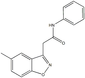 2-(5-methyl-1,2-benzisoxazol-3-yl)-N-phenylacetamide,825609-78-7,结构式