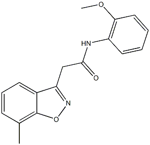 N-(2-methoxyphenyl)-2-(7-methyl-1,2-benzisoxazol-3-yl)acetamide Structure