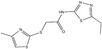 N-(5-ethyl-1,3,4-thiadiazol-2-yl)-2-[(4-methyl-1,3-thiazol-2-yl)sulfanyl]acetamide|