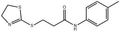 825610-19-3 3-(4,5-dihydro-1,3-thiazol-2-ylsulfanyl)-N-(4-methylphenyl)propanamide