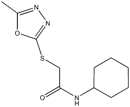 825610-47-7 N-cyclohexyl-2-[(5-methyl-1,3,4-oxadiazol-2-yl)sulfanyl]acetamide