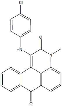 1-(4-chloroanilino)-3-methyl-3H-naphtho[1,2,3-de]quinoline-2,7-dione,825610-99-9,结构式