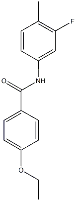 4-ethoxy-N-(3-fluoro-4-methylphenyl)benzamide 化学構造式