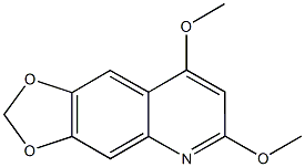 6,8-dimethoxy[1,3]dioxolo[4,5-g]quinoline 结构式