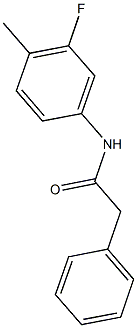 N-(3-fluoro-4-methylphenyl)-2-phenylacetamide,827003-53-2,结构式