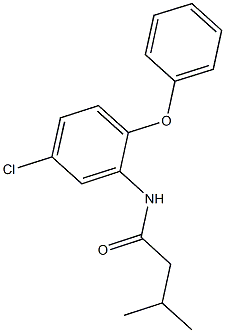 N-(5-chloro-2-phenoxyphenyl)-3-methylbutanamide 化学構造式