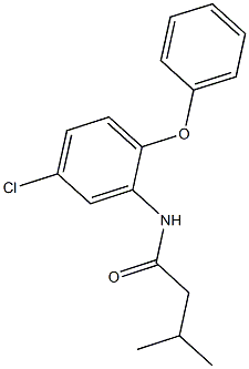 N-(5-chloro-2-phenoxyphenyl)-3-methylbutanamide Structure