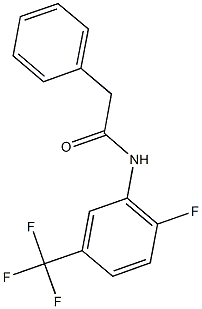 N-[2-fluoro-5-(trifluoromethyl)phenyl]-2-phenylacetamide 结构式